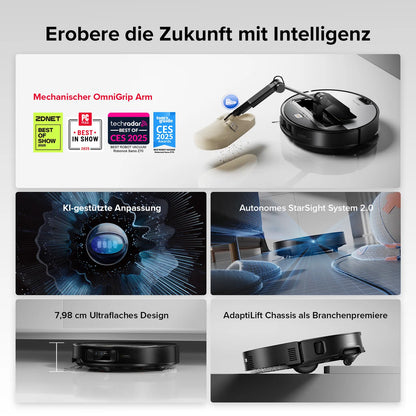 Roborock Saros Z70 - Saug und Wischroboter (Farbe: silber)