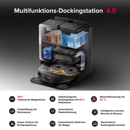 Roborock Saros Z70 - Saug und Wischroboter (Farbe: silber)