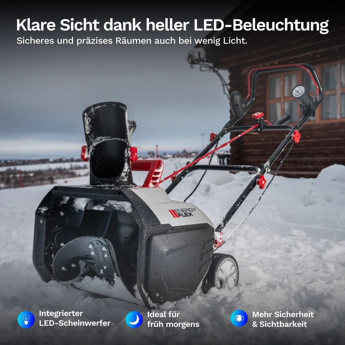 AL-KO Akku-Schneefräse 36V - ST 4048 - inkl. Akku und Ladegerät - Mühelose Räumung bis zu 300 m²