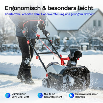 AL-KO Akku-Schneefräse 36V - ST 4048 - inkl. Akku und Ladegerät - Mühelose Räumung bis zu 300 m²