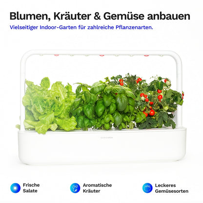 Click & grow Smart Garden 9 Pro - Indoor Kräutergarten (Farbe: weiß)