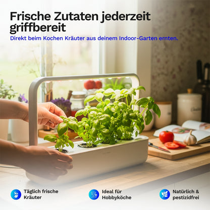 Click & Grow Smart Garden 9 - Indoor Kräutergarten (Farbe: weiß oder grau)