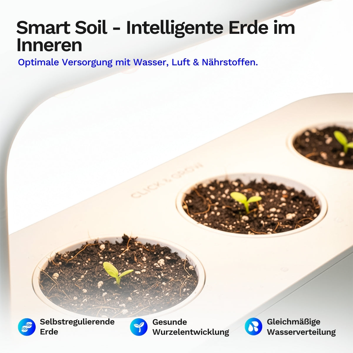 Click & Grow Smart Garden 9 - Indoor Kräutergarten (Farbe: weiß oder grau)