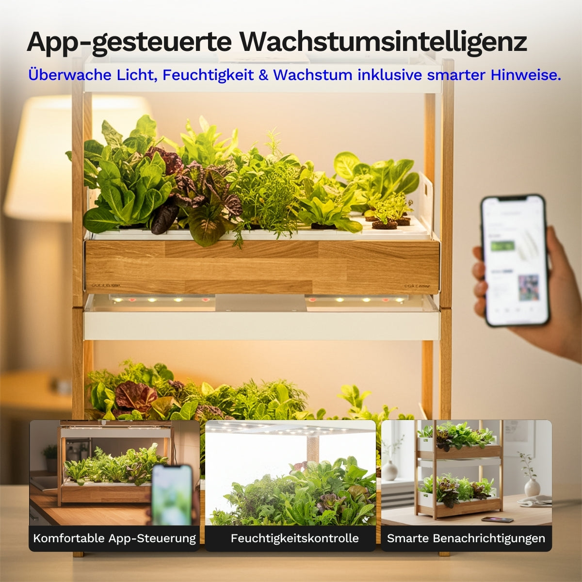 Click & grow 25 - Indoor Kräutergarten (Farbe: weiß)