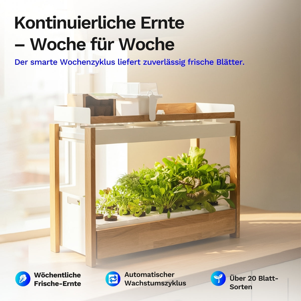 Click & grow 25 - Indoor Kräutergarten (Farbe: weiß)