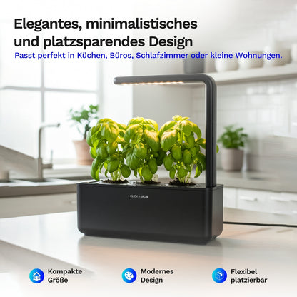 Click & grow Smart Garden 3 - Indoor Kräutergarten (Farbe: weiß oder grau)