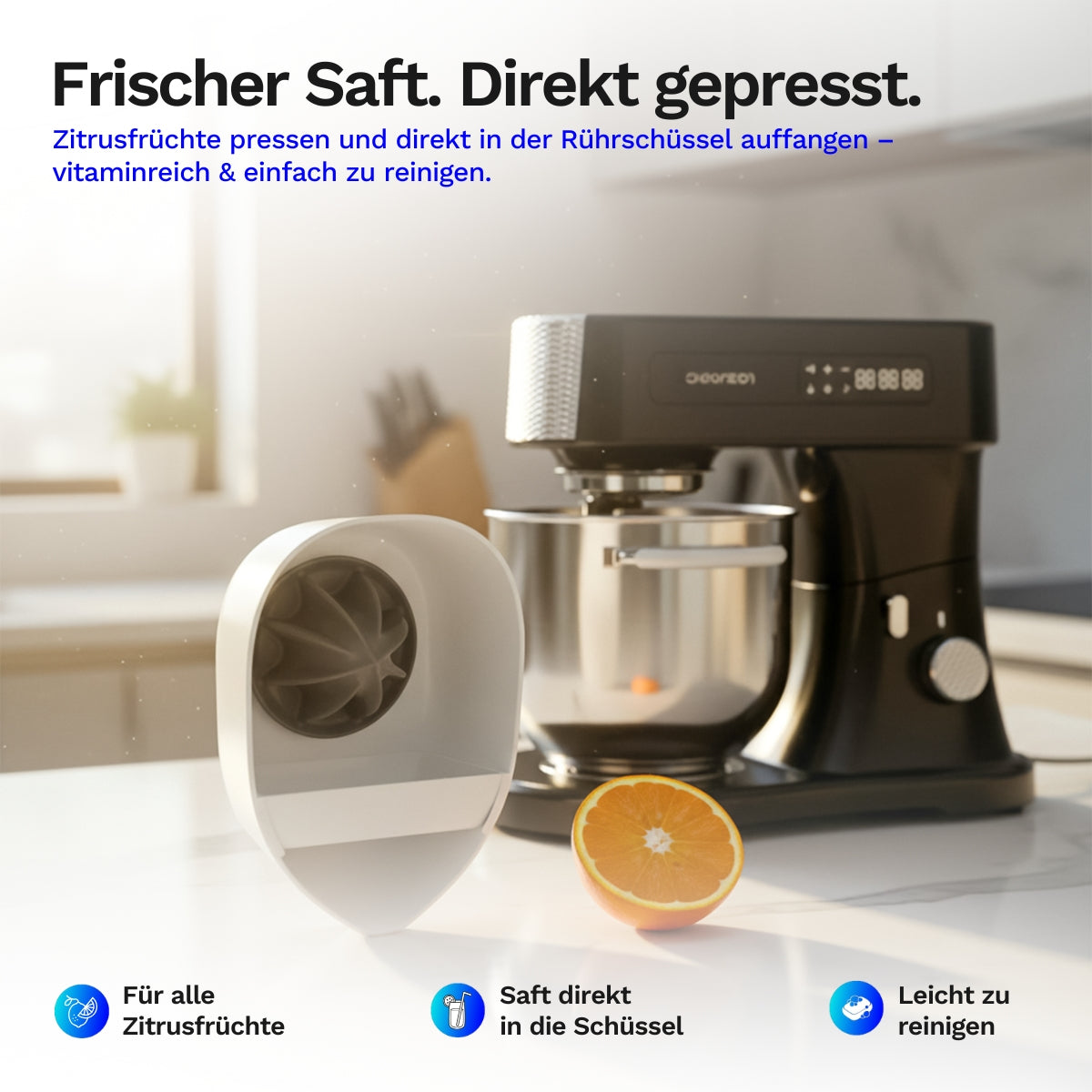 Zitruspresse-Aufsatz für Lazurec Bakara Mix ONE