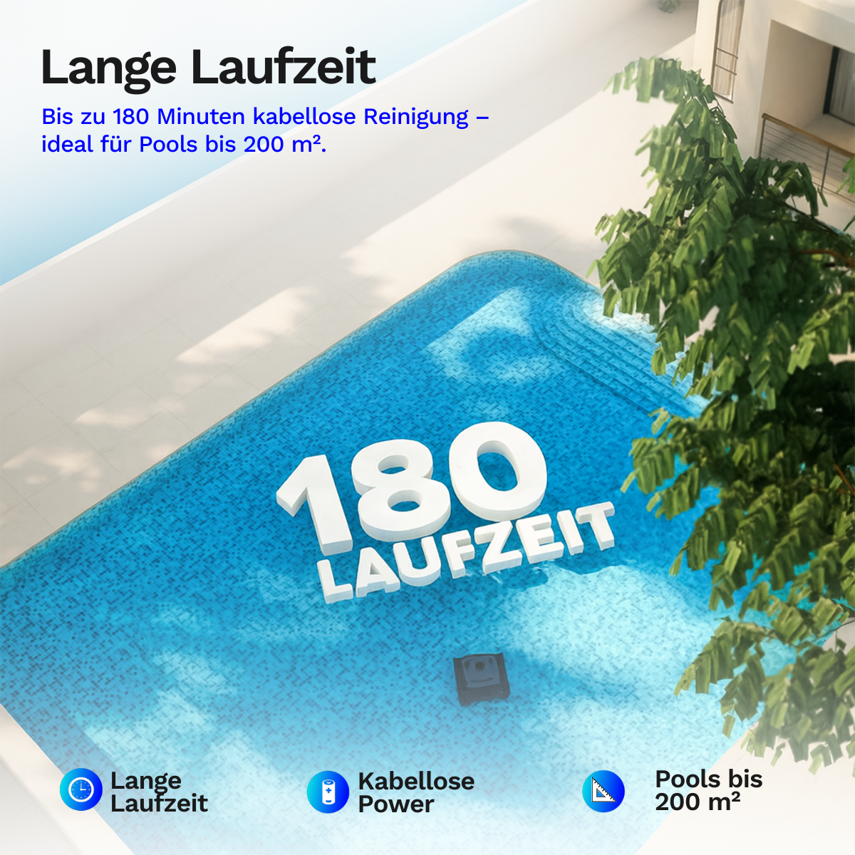 Wybotics Wybot C2 - Akku Poolroboter mit App Steuerung