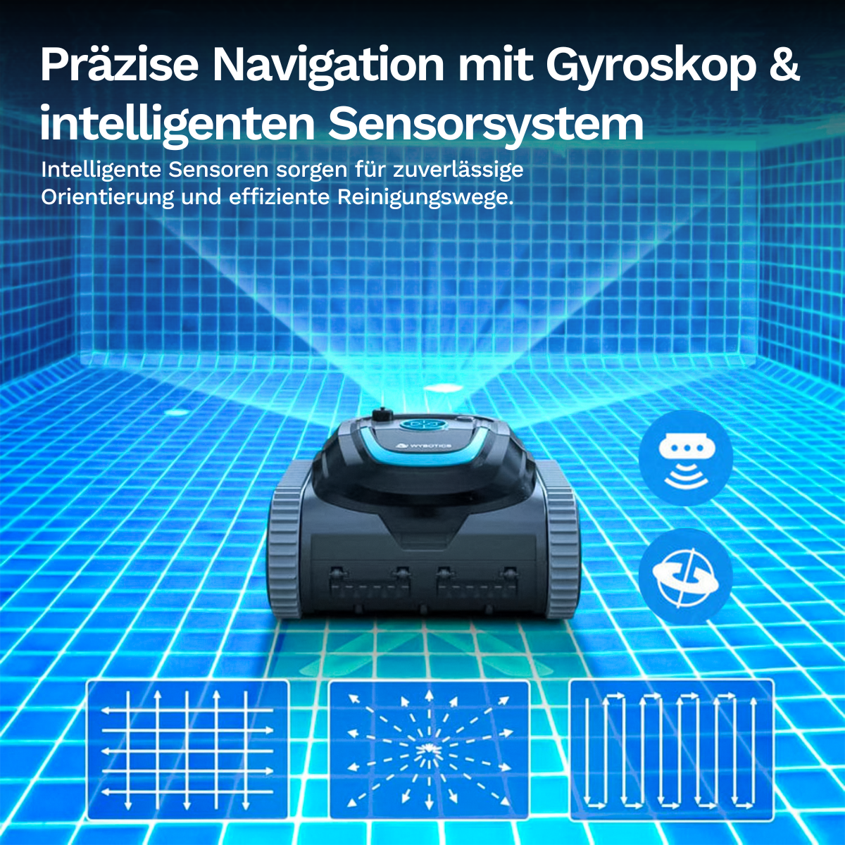 Wybotics Wybot S1 - Akku Poolroboter mit App-Steuerung & 7 Modi