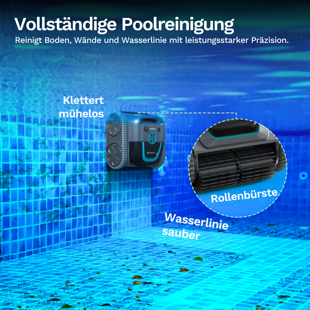 Wybotics Wybot S1 - Akku Poolroboter mit App-Steuerung & 7 Modi