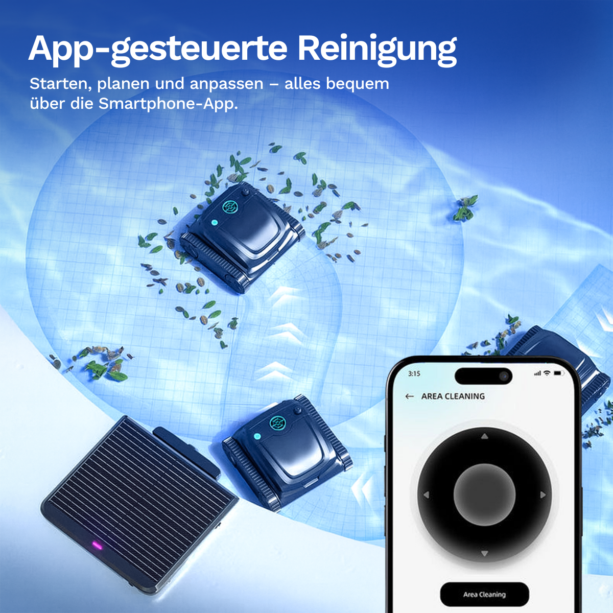 Wybotics Wybot S2 Solar - Akku Poolroboter mit automatischer Schmutzerkennung