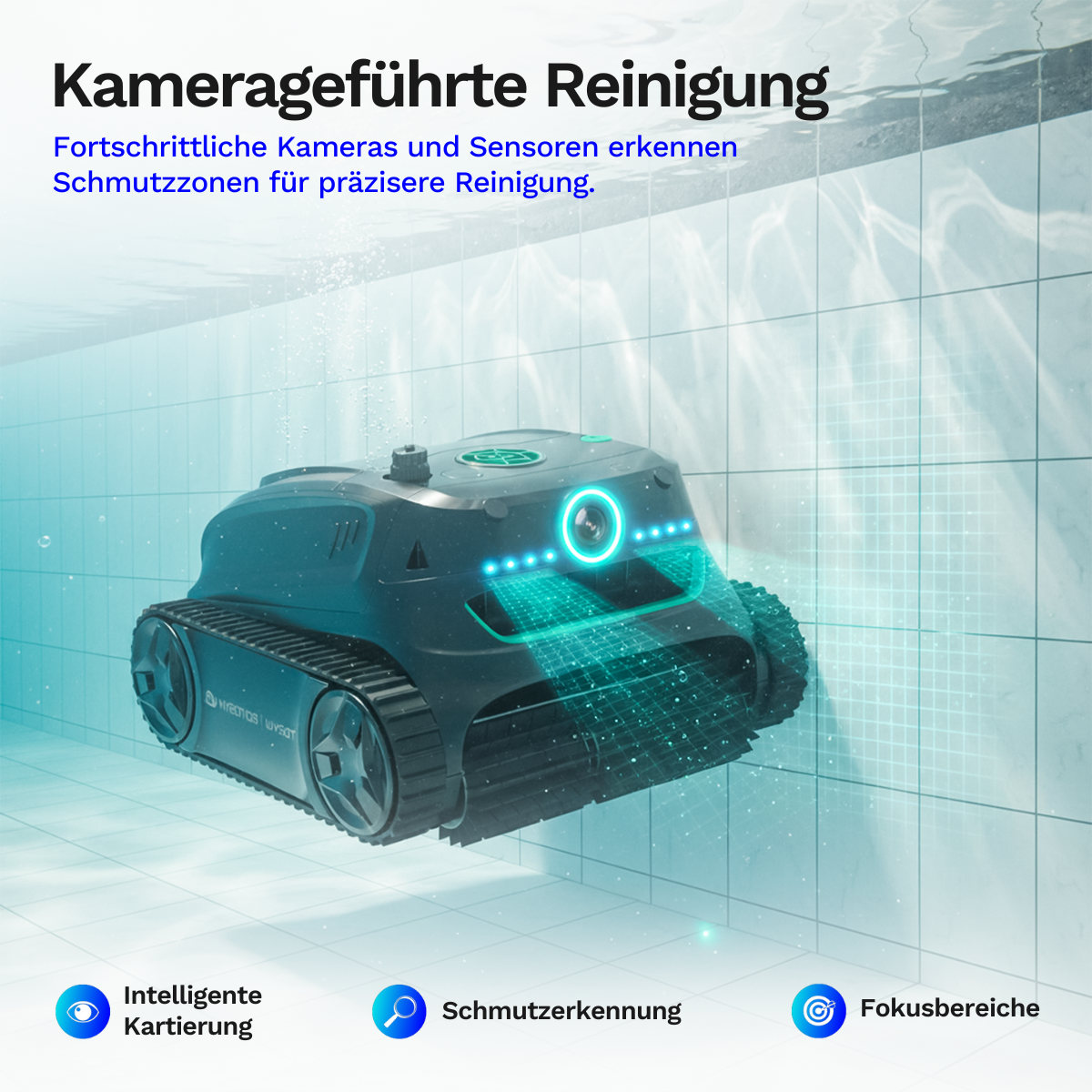 Wybotics Wybot S2 Solar - Akku Poolroboter mit automatischer Schmutzerkennung