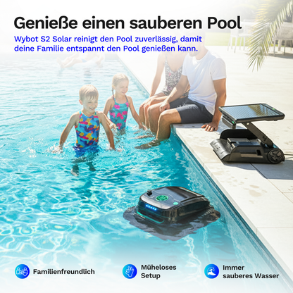 Wybotics Wybot S2 Solar - Akku Poolroboter mit automatischer Schmutzerkennung